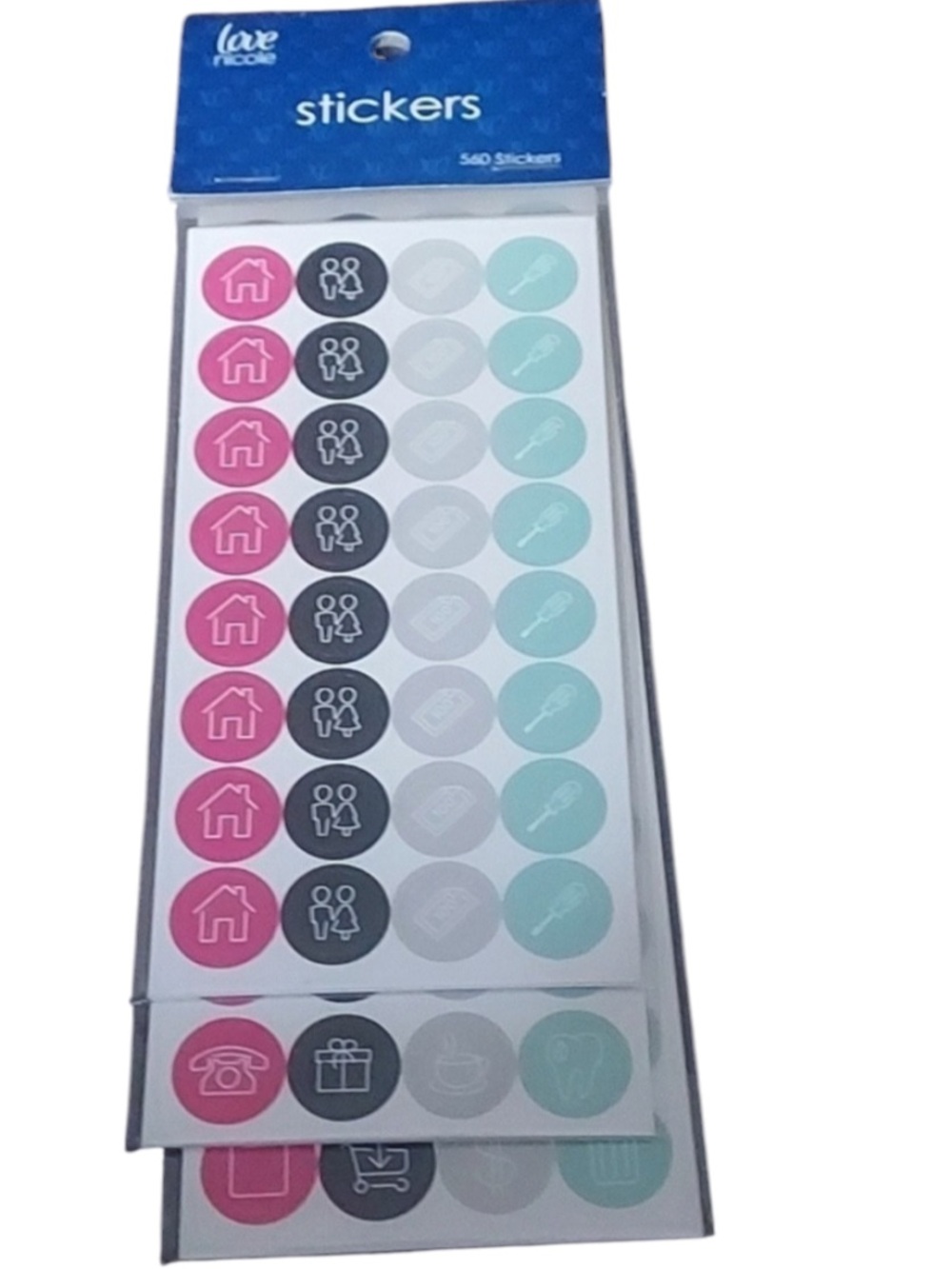 LOVE nicole stickers 560 pc